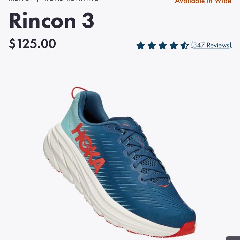 Mens Hoka Rincon 3 size 11.5